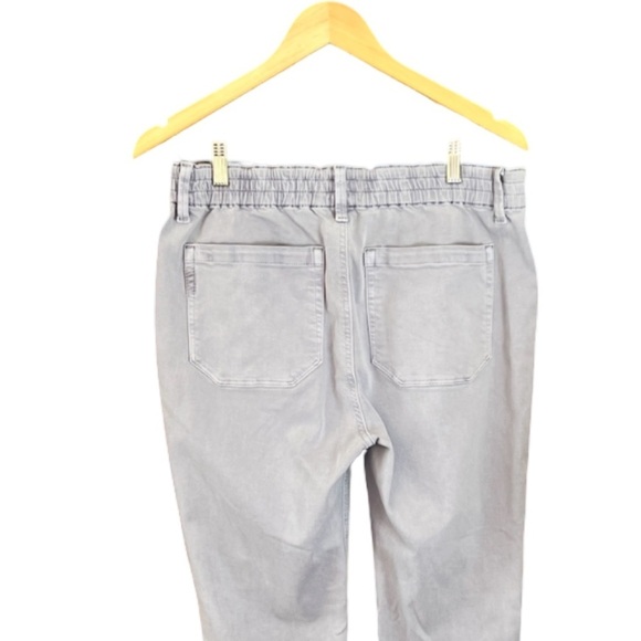 New Paige Christy Drawstring Waist Cropped Pants - Vintage Salt Blue 29 Casual - Picture 7 of 16